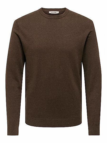 ONLY & SONS Strickpullover "ONSLOUI REG 12 MEL CREW KNIT NOOS" günstig online kaufen