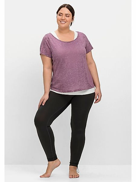 Sheego Leggings "Große Größen", aus Funktionsstoff, mit Stopper am Saum günstig online kaufen