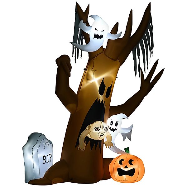 HOMCOM LED-Dekofigur Halloween-Dekoration mit LED Beleuchtung, günstig online kaufen