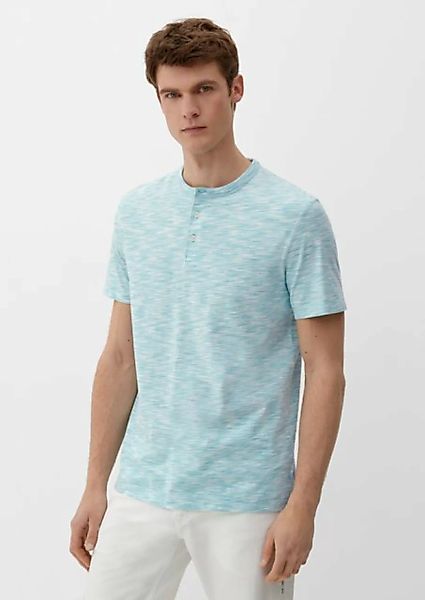s.Oliver Kurzarmshirt T-Shirt mit Henleyausschnitt Garment Dye, Blende günstig online kaufen