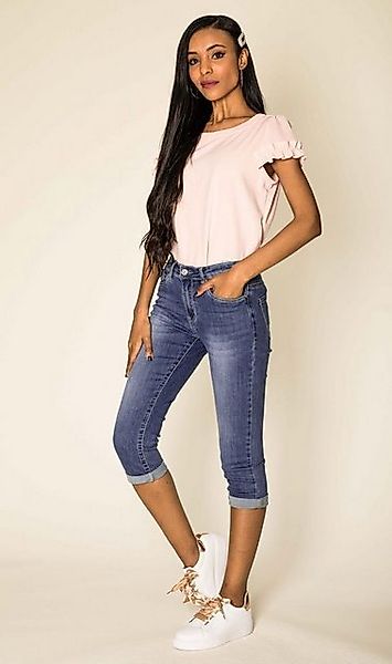 Nina Carter Caprihose Capri Jeans Stretch Skinny 3/4 Kurze Weich (1-tlg) P günstig online kaufen