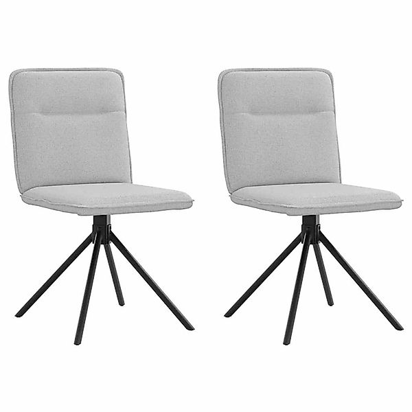 vidaXL Esszimmerstühle 2 Stk Wolkengrau Stoff 4101241 günstig online kaufen