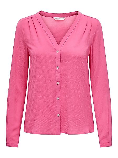 ONLY Lockeres Langarmhemd Damen Pink günstig online kaufen