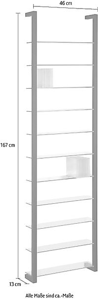 Spinder Design Wandregal "CUBIC", Metall, Tiefe 13 cm günstig online kaufen