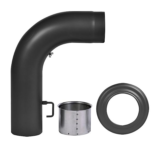 Firefix Ofenrohr, (Set), Bogen, 150 mm, 90 °, gezogen, Stahlblech günstig online kaufen