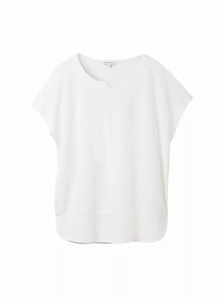 TOM TAILOR T-Shirt T-shirt fabric mix c günstig online kaufen
