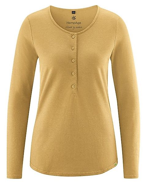 HempAge Langarmshirt DH667 Basic Henley günstig online kaufen