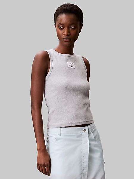 Calvin Klein Jeans Tanktop "A - WVN LBL 2X2 CTTN", Mit Rundhalsausschnitt günstig online kaufen