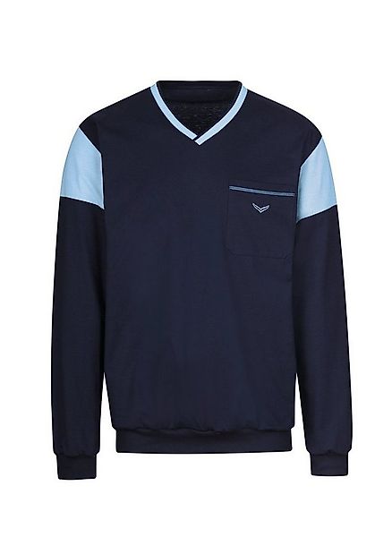 Trigema Schlafanzug TRIGEMA Modisches Schlafanzugoberteil mit Brusttasche ( günstig online kaufen