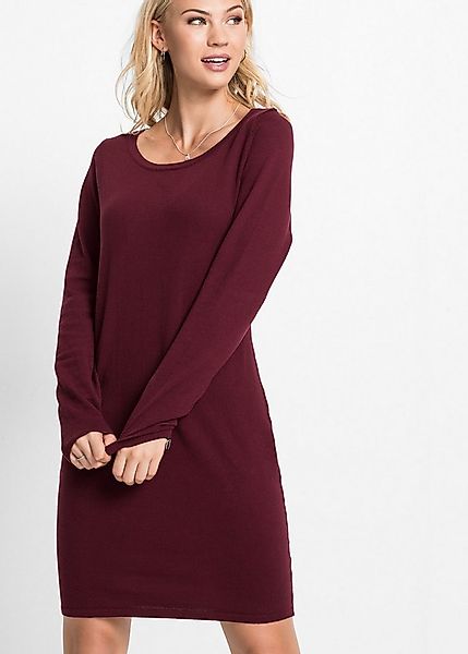 bonprix Strickkleid für den Alltag, aus Baumwolle und Polyamid, lockere Pas günstig online kaufen