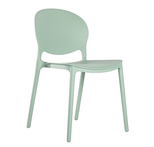 Lüllmann Besucherstuhl Designstuhl aus Polypropylen, Farbe salbei (1, 1 St) günstig online kaufen