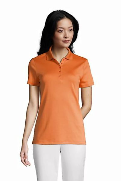Supima-Poloshirt, Damen, Größe: M Normal, Orange, Baumwolle, by Lands' End, günstig online kaufen