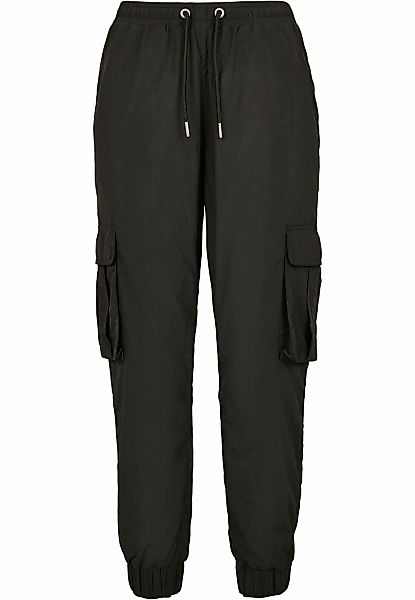 URBAN CLASSICS Cargohose "Urban Classics Damen Ladies High Waist Crinkle Ny günstig online kaufen