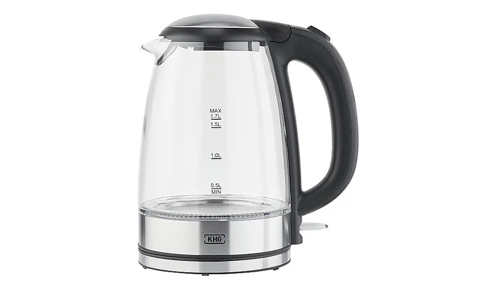 KHG Wasserkocher   WK-1715GES ¦ transparent/klar ¦ Glas,Edelstahl,Kunststof günstig online kaufen