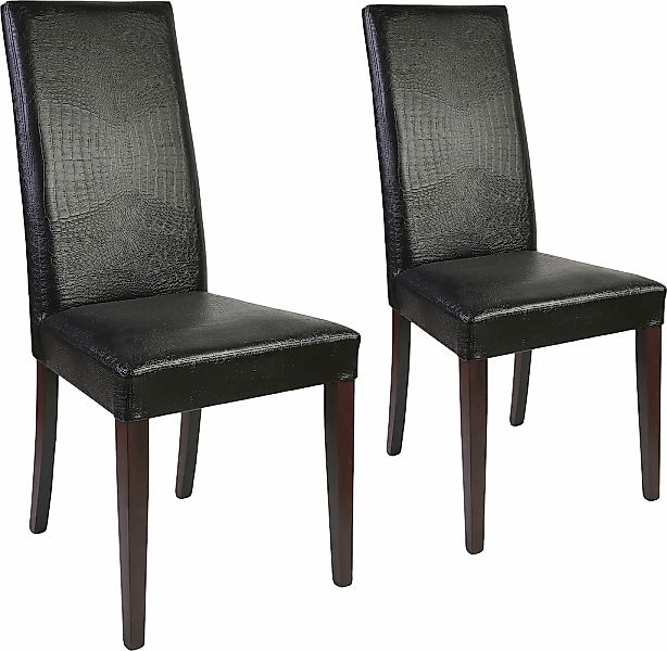 Home affaire Polsterstuhl "Java" (Set) 2 Stk.Kunstlederbezug mit Animalpräg günstig online kaufen
