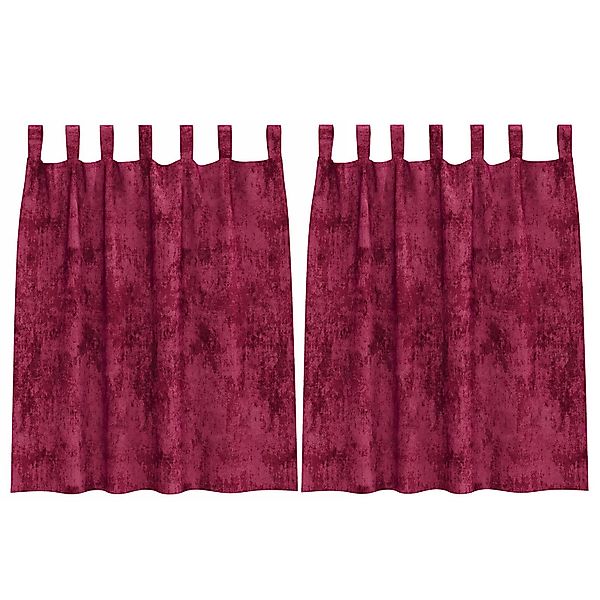 vidaXL Vorhang Samtvorhänge Weinrot Polyester 140 günstig online kaufen