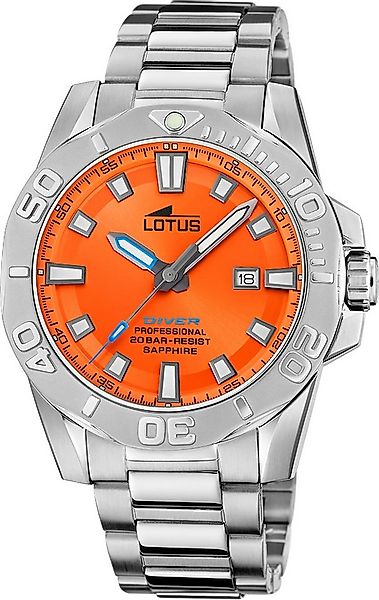 Lotus Chronograph Lotus Herrenuhr Edelstahl silber Lotus, (Chronograph), He günstig online kaufen