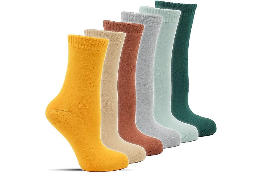 Frostfighter Thermosocken Damen Wintersocken (6-Paar) fusselfreies Vollfrot günstig online kaufen