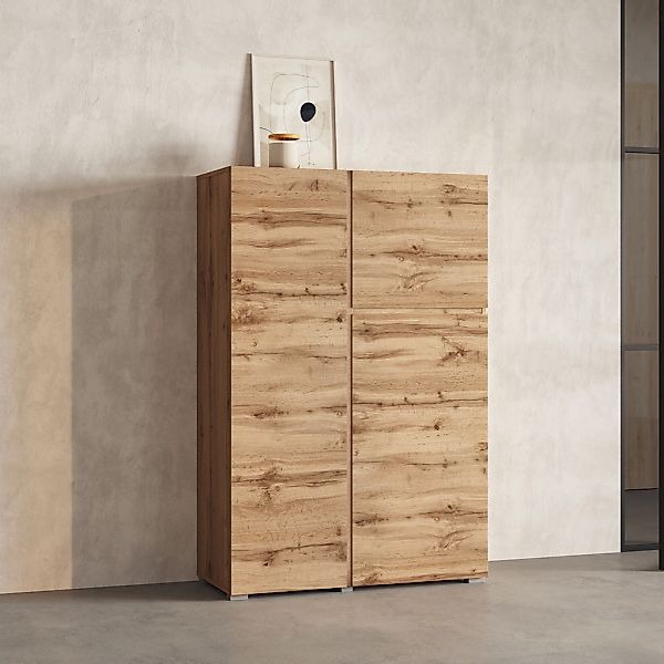 OTTO home Highboard "Asymetric,Breite 92cm, moderne grifflose Hochkommode 3 günstig online kaufen
