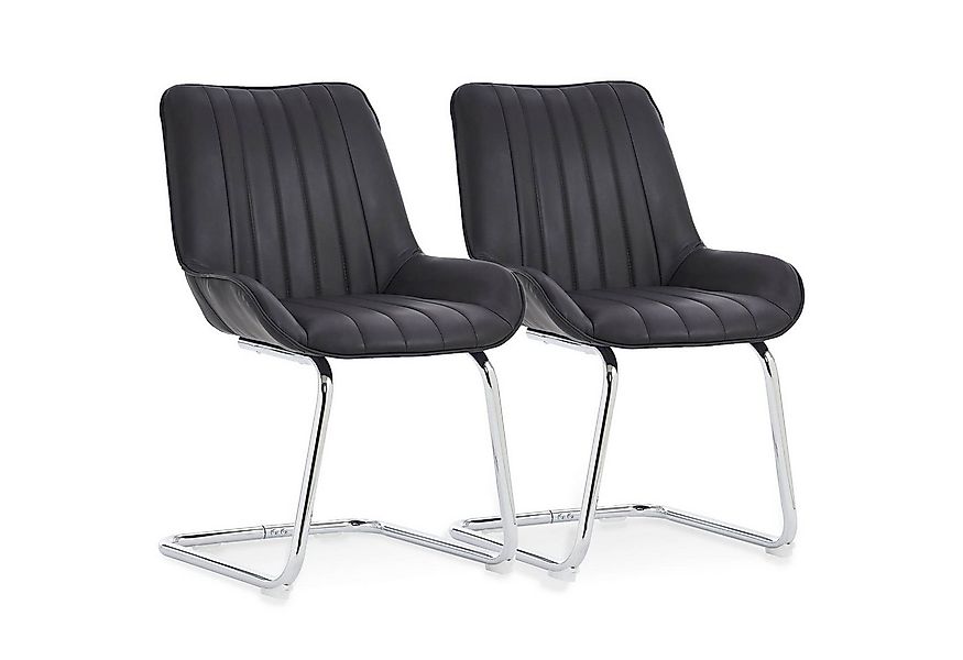 SeedWave Freischwinger 2er Set, Ergonomisch Gepolstert mit PU-Bezug, Robust günstig online kaufen