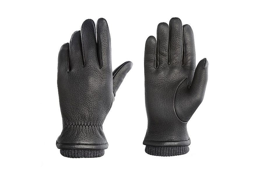 PEARLWOOD Lederhandschuhe SOHO (1 Paar) Strickbündchen, Temperaturreguliere günstig online kaufen