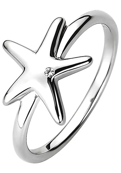 JOBO Fingerring Seestern, 925 Silber mit günstig online kaufen