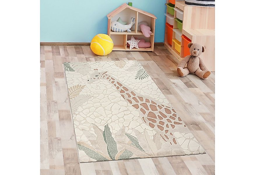 Carpetia Teppich Kinderzimmer Spielezimmer Teppich 3d-Effekt Löwenmuster Be günstig online kaufen