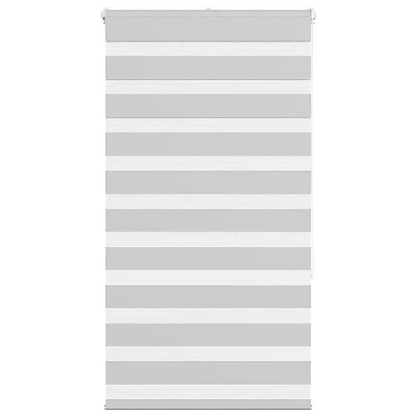 vidaXL Doppelrollo Hellgrau 85x150 cm Stoffbreite 80,9 cm Polyester 4014440 günstig online kaufen