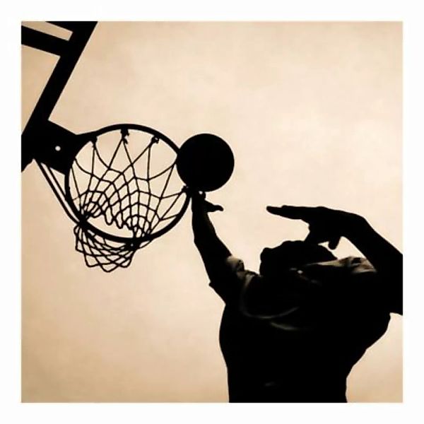 Bilderwelten Fototapete Basketball creme Gr. 336 x 336 günstig online kaufen