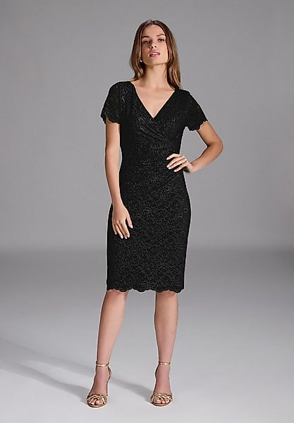 SWING Cocktailkleid - Etui Kleid aus feiner Spitze mit Bogenkante Figurbeto günstig online kaufen