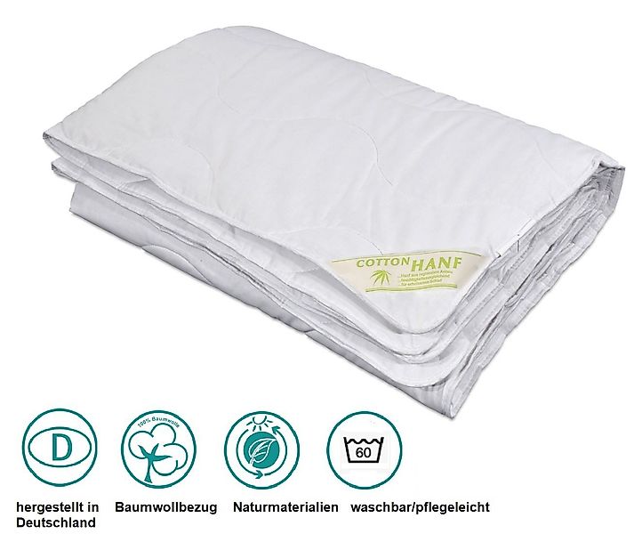 Betten Traumland Naturfaserbettdecke Hanf Plus Duo Winterdecke Ganzjahresde günstig online kaufen