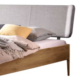 Bett Wildeiche geölt 140x200 in modernem Design 81 cm hoch günstig online kaufen