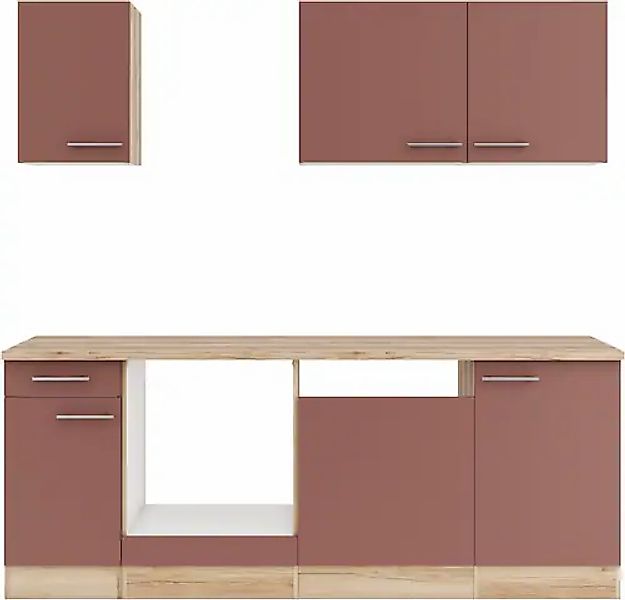 OPTIFIT Küche »Bella« Breite 210 cm, wahlweise mit E-Geräten günstig online kaufen