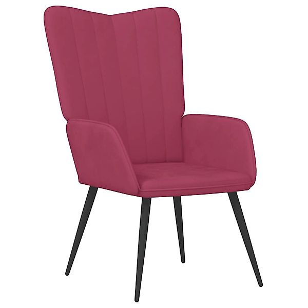 vidaXL Relaxsessel Weinrot Samt 327682 günstig online kaufen