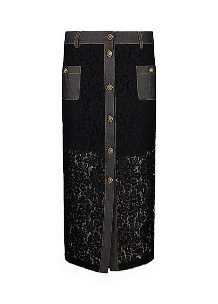 Liu Jo Midirock - Rock aus Spitze mit Denim Details günstig online kaufen