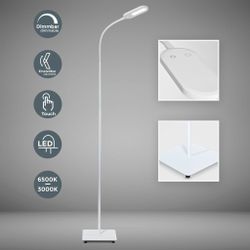 B.K.Licht Stehlampe Weiß 8W 600lm 3000K günstig online kaufen