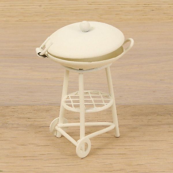 Dekofigur Minigarten Grill, weiß 6,3 cm günstig online kaufen