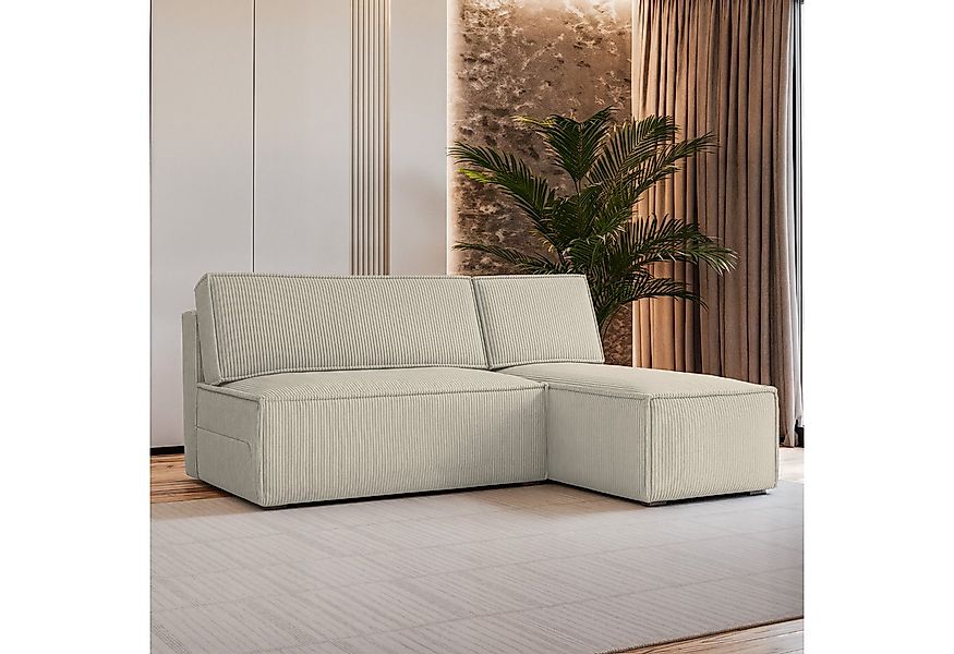 Masseno Ecksofa BRISO mit Schlaffunktion L-Form, Sofa mit Bettkasten günstig online kaufen