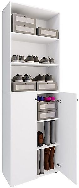 VCM Schuhschrank XL Holz Großer Schuhschrank Schuhkommode Lona 6 günstig online kaufen