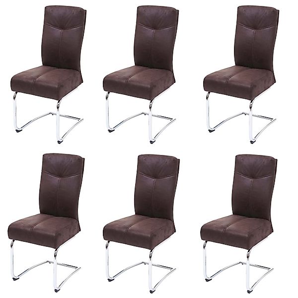 MCW Esszimmerstuhl G56 6er-Set Braun günstig online kaufen