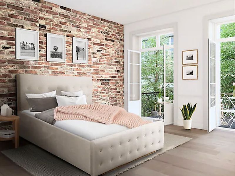 Home affaire Polsterbett "Vaine" in 5 Breiten, auch in Länge 220 cm, incl. günstig online kaufen