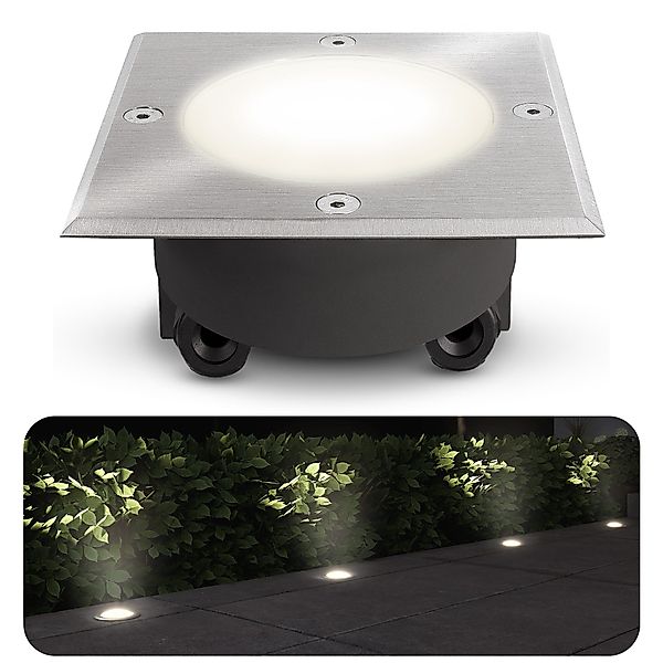 SSC-LUXon LED Gartenstrahler Bodeneinbaustrahler quadratisch VIROK günstig online kaufen