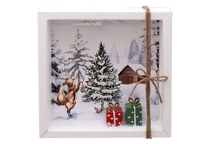 ZauberDeko Geschenkbox Geldgeschenk Verpackung Weihnachten Pakete Wald Fuch günstig online kaufen