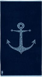 Seahorse Strandtuch "Captain" 100x180, für Strand und Pool, maritim, Anker günstig online kaufen