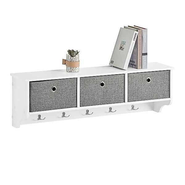 SoBuy Wandgarderobe FRG282, Wandregal, Schweberegal, Garderobenleiste, günstig online kaufen