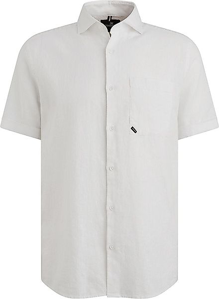 Vanguard Short Sleeve Hemd Leinen Blend Weiß - Größe M günstig online kaufen