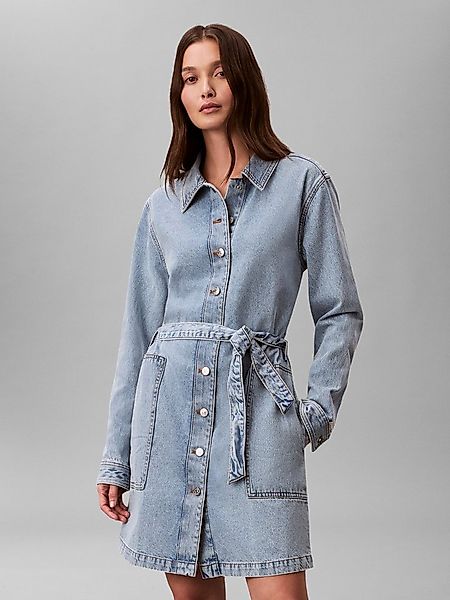 Calvin Klein Jeans Jeanskleid BELTED DENIM MINI DRESS COASTAL Regular Fit, günstig online kaufen