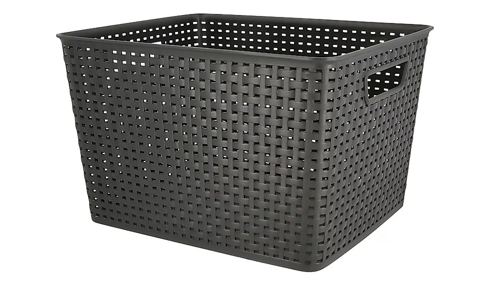 Aufbewahrungsbox - schwarz - Kunststoff - 36 cm - 22 cm - 29 cm - Sconto günstig online kaufen