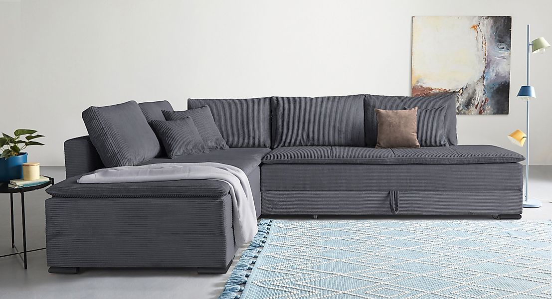 INOSIGN Ecksofa »Night & Day L-Form mit Dauer-Schlaffunktion, Cord-Bezug!«, günstig online kaufen