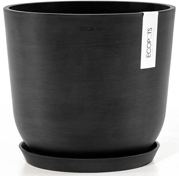 ECOPOTS Blumentopf Oslo 25 Dunkelgrau, für günstig online kaufen